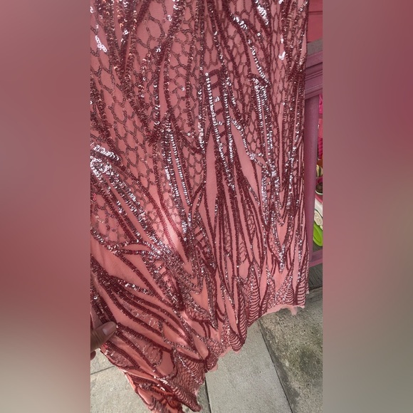 Angel Strapless Sequin Dress - Pink - Picture 2 of 11